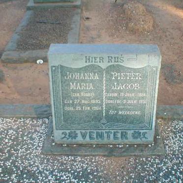 VENTER Pieter Jacob 1884-1951 &amp; Johanna Maria ROODT 1893-1964