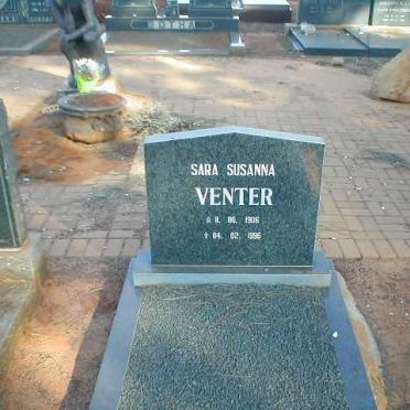 VENTER Sara Susanna 1906-1996
