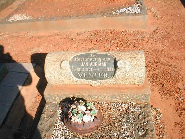 VENTER Jan Adriaan 1906-1965