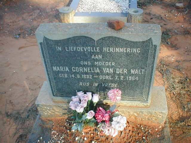 WALT Maria Cornelia, van der 1892-1964