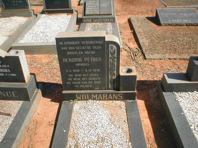 WOLMARANS Hendrik Petrus 1948-1970