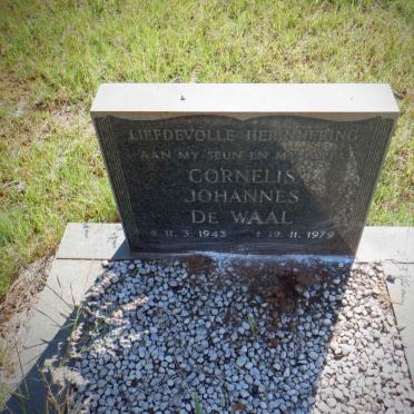 WAAL Cornelis Johannes, de 1943-1979