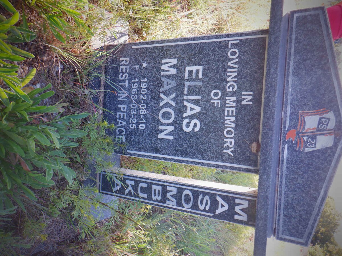 MASOMBUKA Elias Maxon 1902-1968