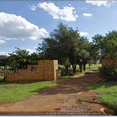 1. Entrance to the new cemetery at Bronkhorstspruit