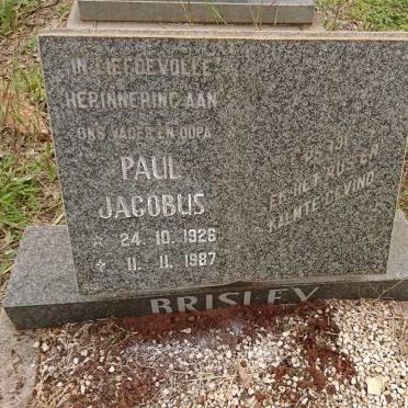 BRISLEY Paul Jacobus 1926-1987