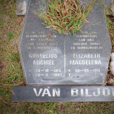 BILJON Cornelius Michiel, van 1914-1997 &amp; Elizabeth Magdelena 1918-