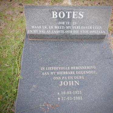BOTES John 1923-2003