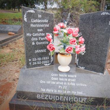 BEZUIDENHOUT Jannie 1933-2003