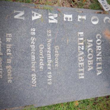 COLEMAN Cornelia Jacoba Elizabeth 1919-2007