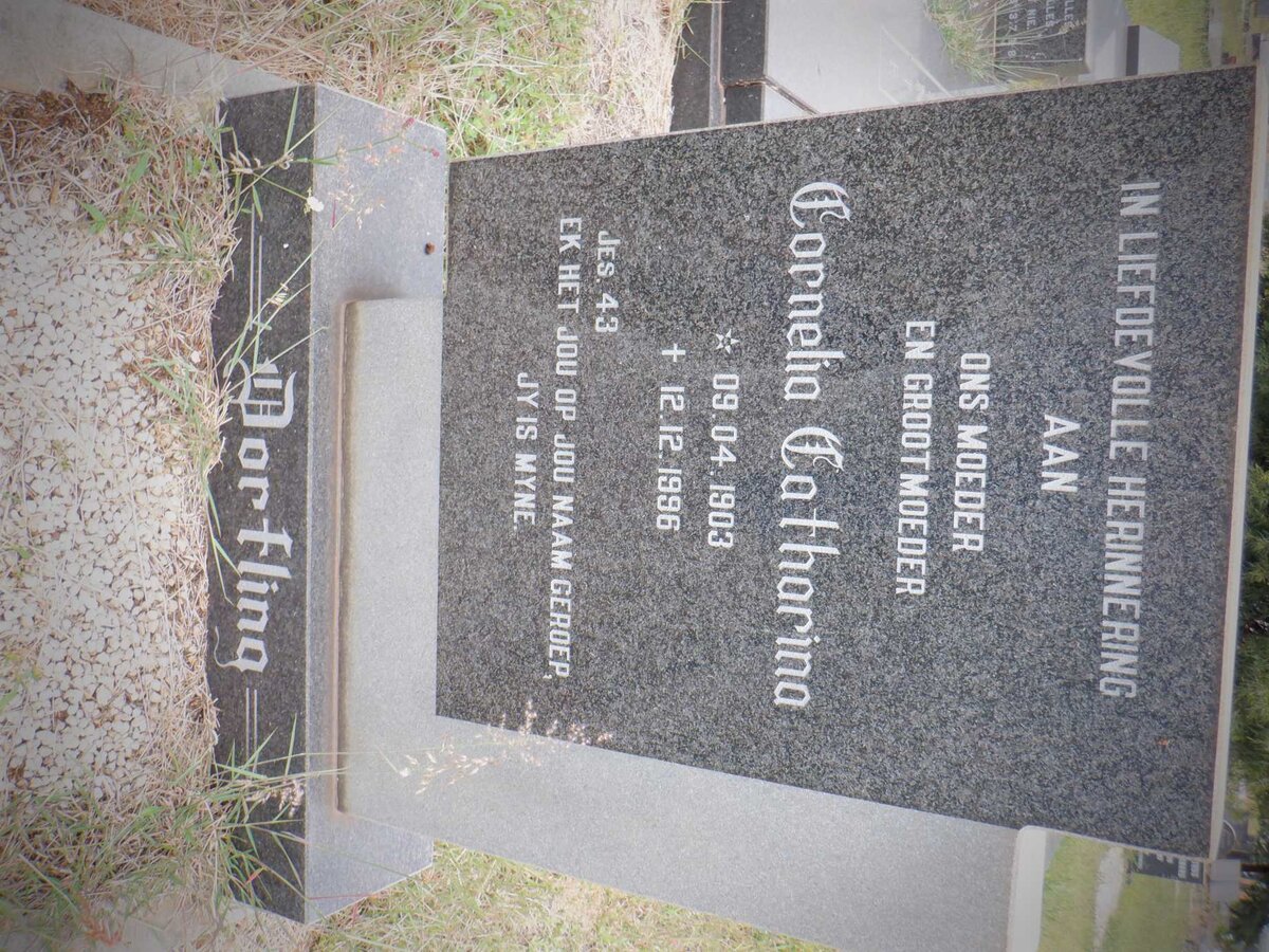 DORFLING Cornelia Catharina 1903-1996