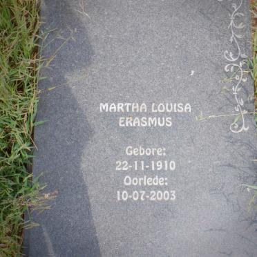 ERASMUS Martha Louisa 1910-2003