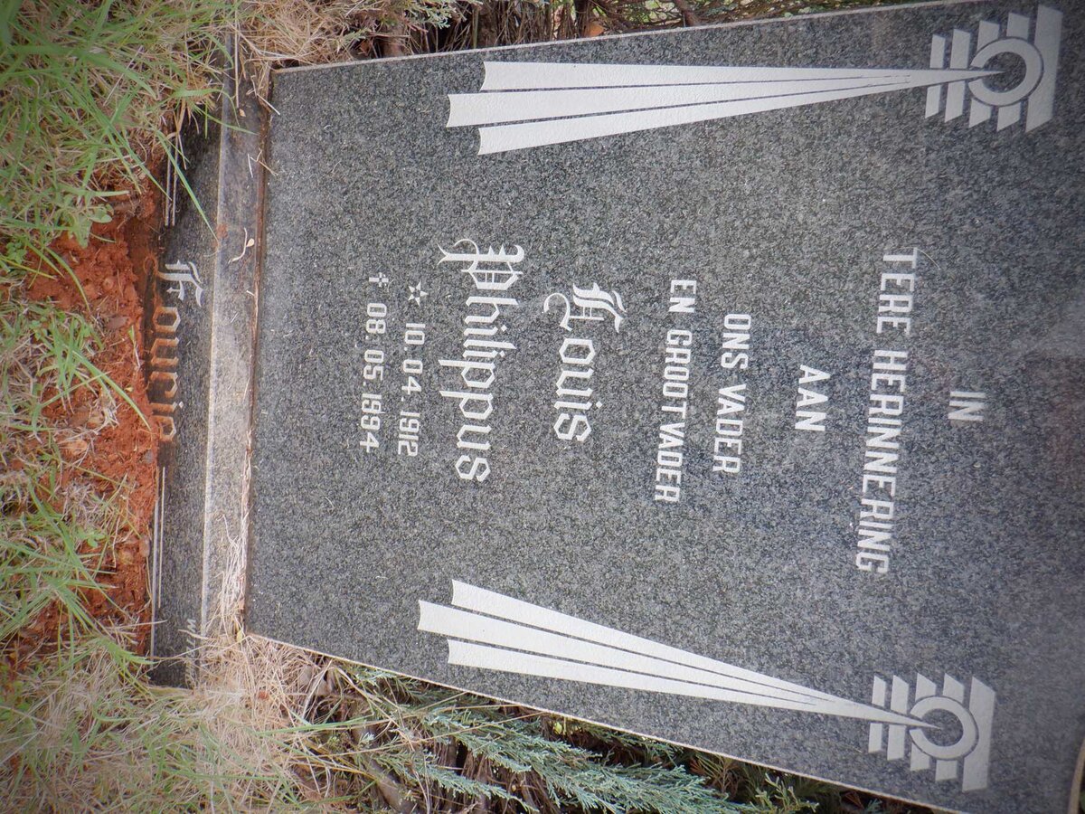 FOURIE Louis Philippus 1912-1994