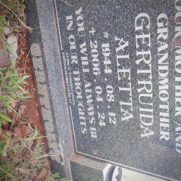 GERNTHOLTZ Gertruida Aletta 1944-2006