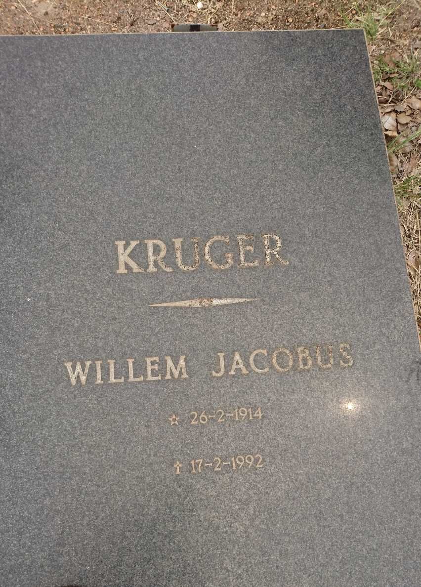 KRUGER Willem Jacobus 1914-1992