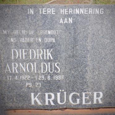 KRUGER Diedrik Arnoldus 1922-1998
