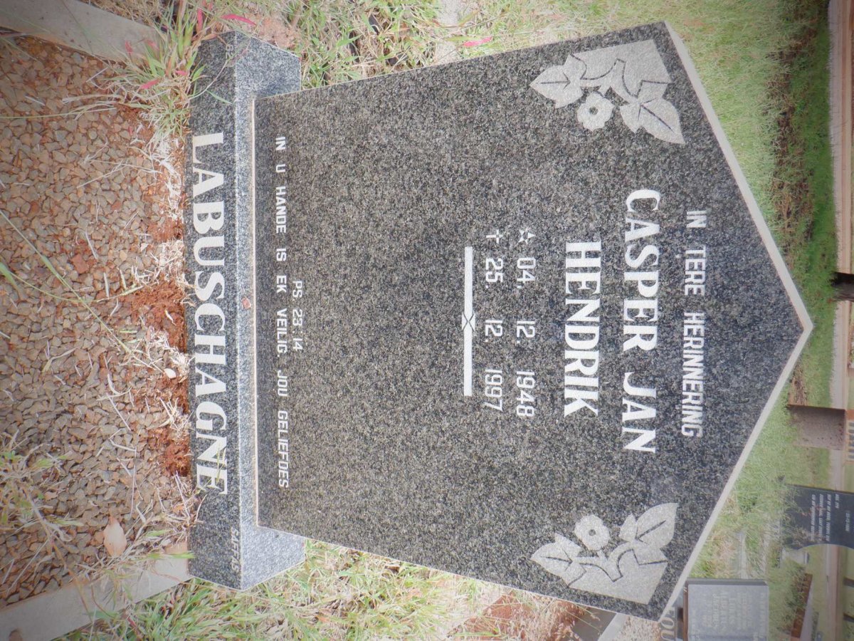 LABUSCHAGNE Casper Jan Hendrik 1948-1997