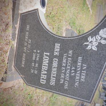 LOMBARD Dirk Cornelius 1946-2000