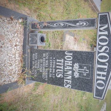 MOSOTHO Johannes Titus 1936-1999