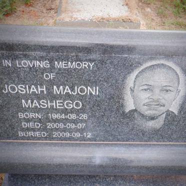 MASHEGO Josiah Majoni 1964-2009