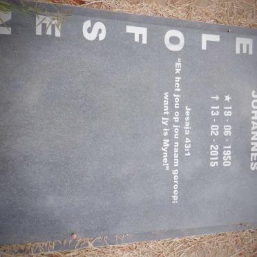 OELOFSEN Jan Hendrik Johannes 1950-2015