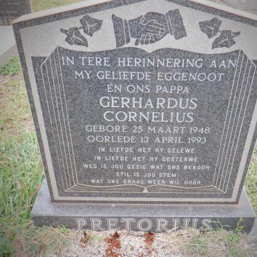 PRETORIUS Gerhardus Cornelius 1948-1993