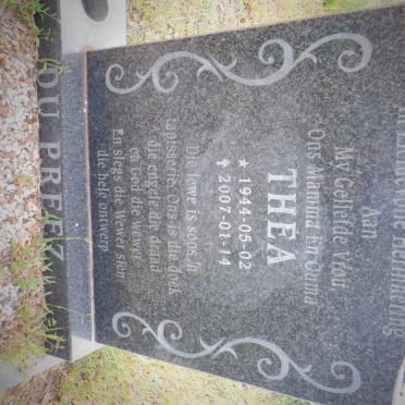 PREEZ Thea, du 1944-2007