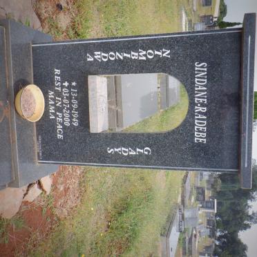 RADEBE Ntombizodwa Gladys, SINDANE 1949-2000