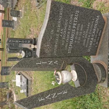 STADEN Stephanus Petrus, van 1933-1989 &amp; Susara Carolina 1937-1994