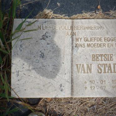 STADEN Betsie, van 1943-1998