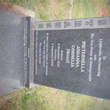 STRAUSS Pieternella Johanna Cornelia nee WOEST 1922-2009