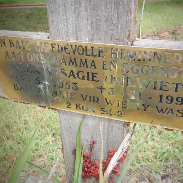 VISAGIE Alex 1953-1999