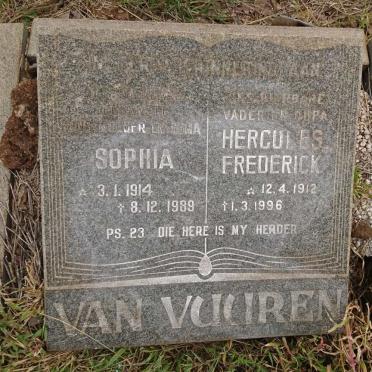 VUUREN Hercules Frederick, van 1912-1996 &amp; Sophia 1914-1989
