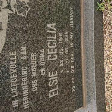 VILLIERS Arend, de 1907-1992 &amp; Elsie Cecilia 1916-1998