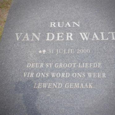 WALT Ruan, van der 2000-2000