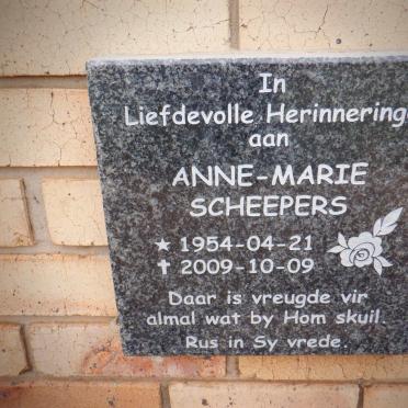 SCHEEPERS Anne-Marie 1954-2009