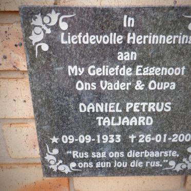 TALJAARD Daniel Petrus 1933-2005