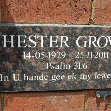 GROVE Hester 1929-2011