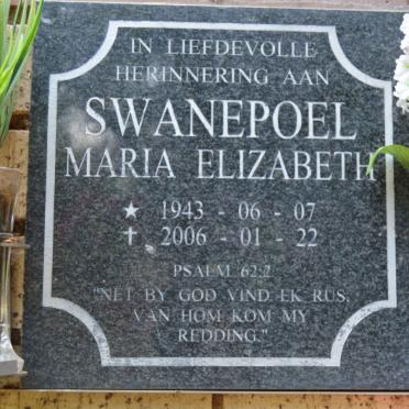 SWANEPOEL Maria Elizabeth 1943-2006