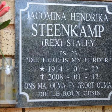 STEENKAMP Jacomina Hendrika 1914-2008