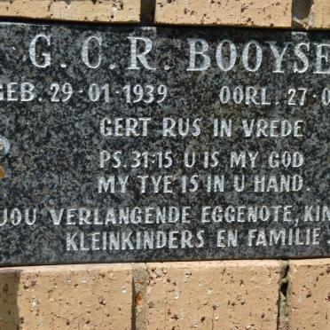 BOOYSEN G.C.R. 1939-2011