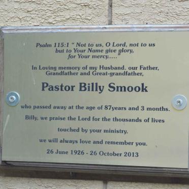SMOOK Billy 1926-2013