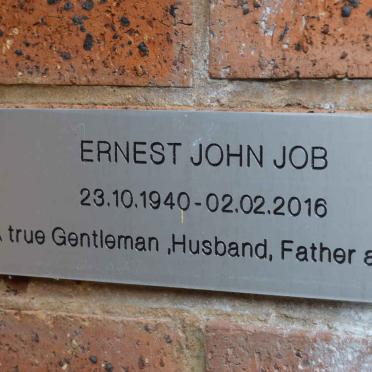JOB Ernest John 1940-2016