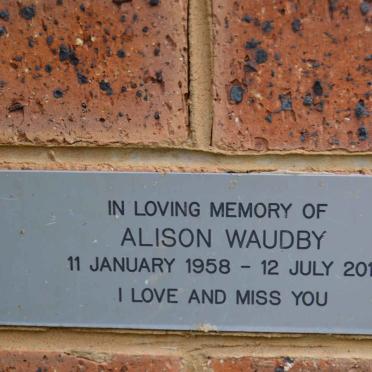 WAUDBY Alison 1958-2011