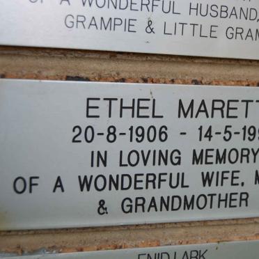 MARETT Ethel 1906-1993