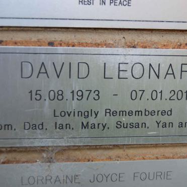 LEONARD David 1973-2015