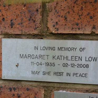 LOWE Margaret Kathleen 1935-2008