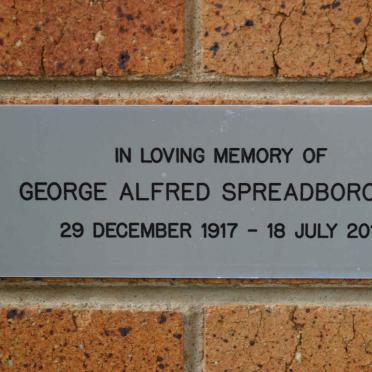 SPREADBOROUGH George Alfred 1917-2011