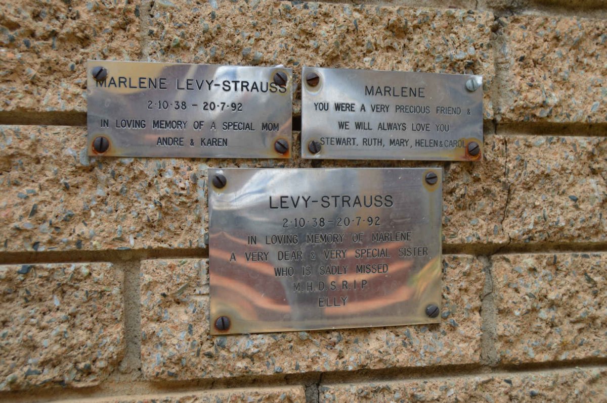 STRAUSS Marlene, LEVY 1938-1992