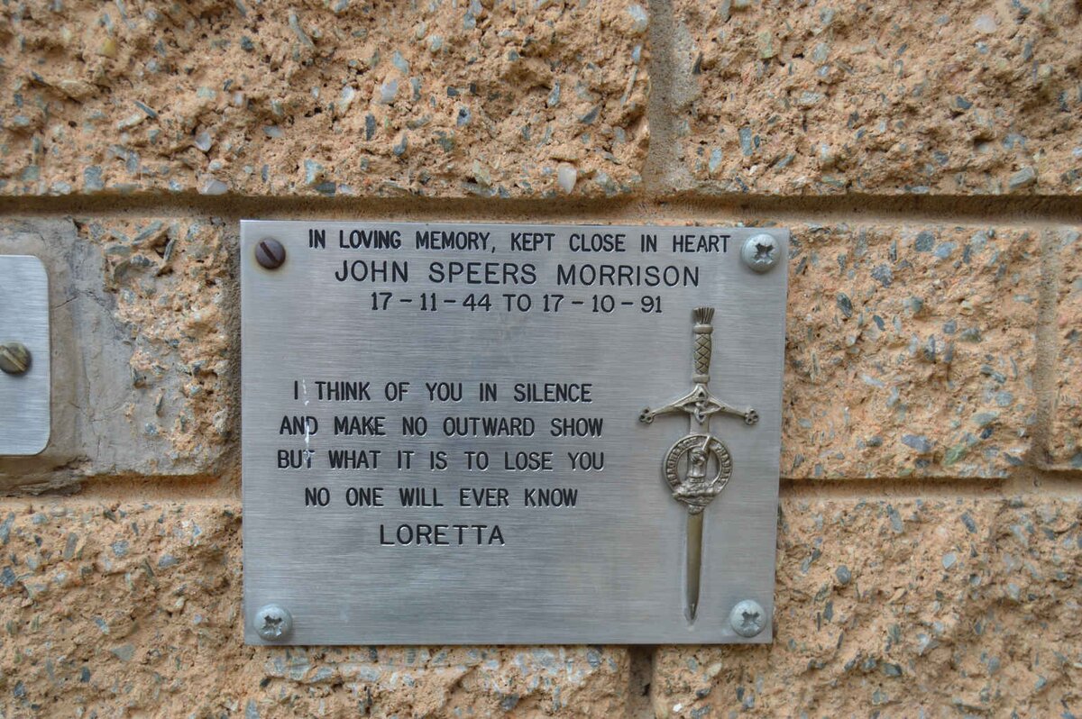 MORRISON John Speers 1944-1991