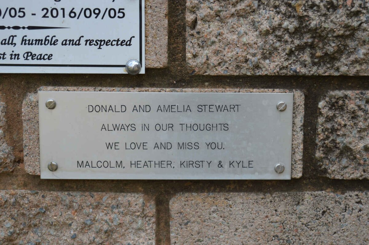 STEWART Donald 1920-1991 &amp; Amelia 1929-2010